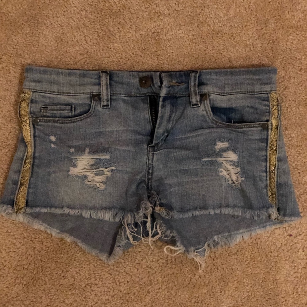 BLANKNYC snakeskin Jean shorts